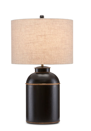 Currey and Company - 6000-0703 - One Light Table Lamp - London - Black/Gold