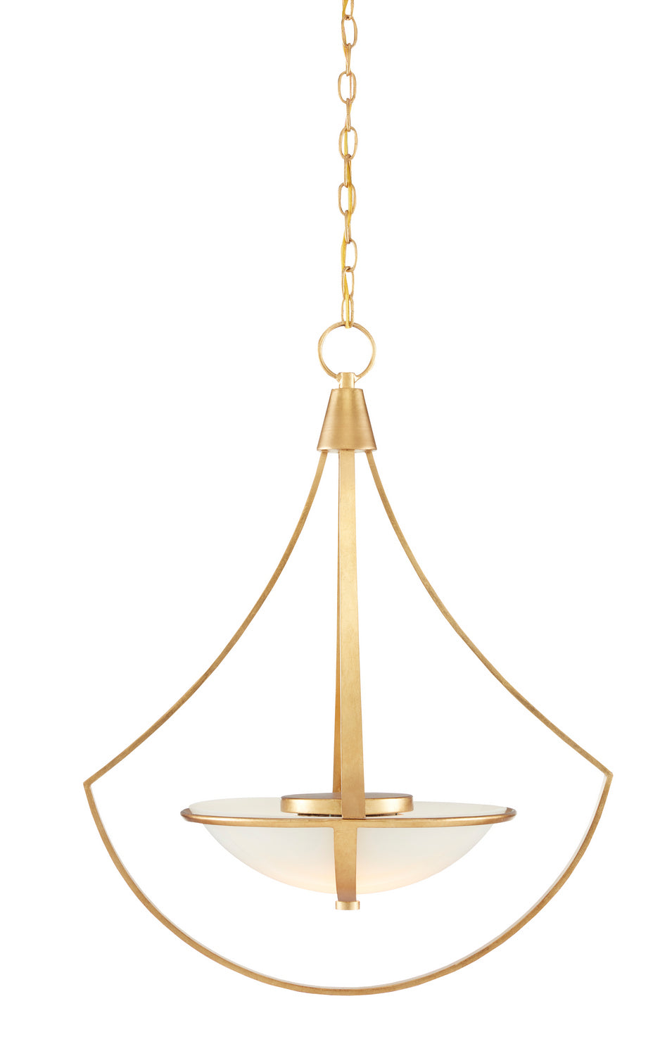 Currey and Company - 9000-0861 - One Light Chandelier - Iberia - Contemporary Gold Leaf