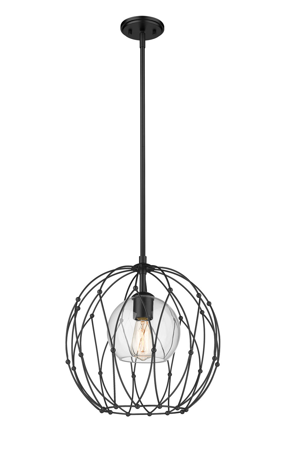 Z-Lite - 1940P16-MB - One Light Pendant - Elle - Matte Black