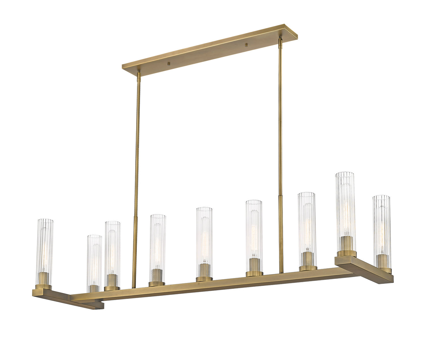 Z-Lite - 3031-9L-RB - Nine Light Linear Chandelier - Beau - Rubbed Brass