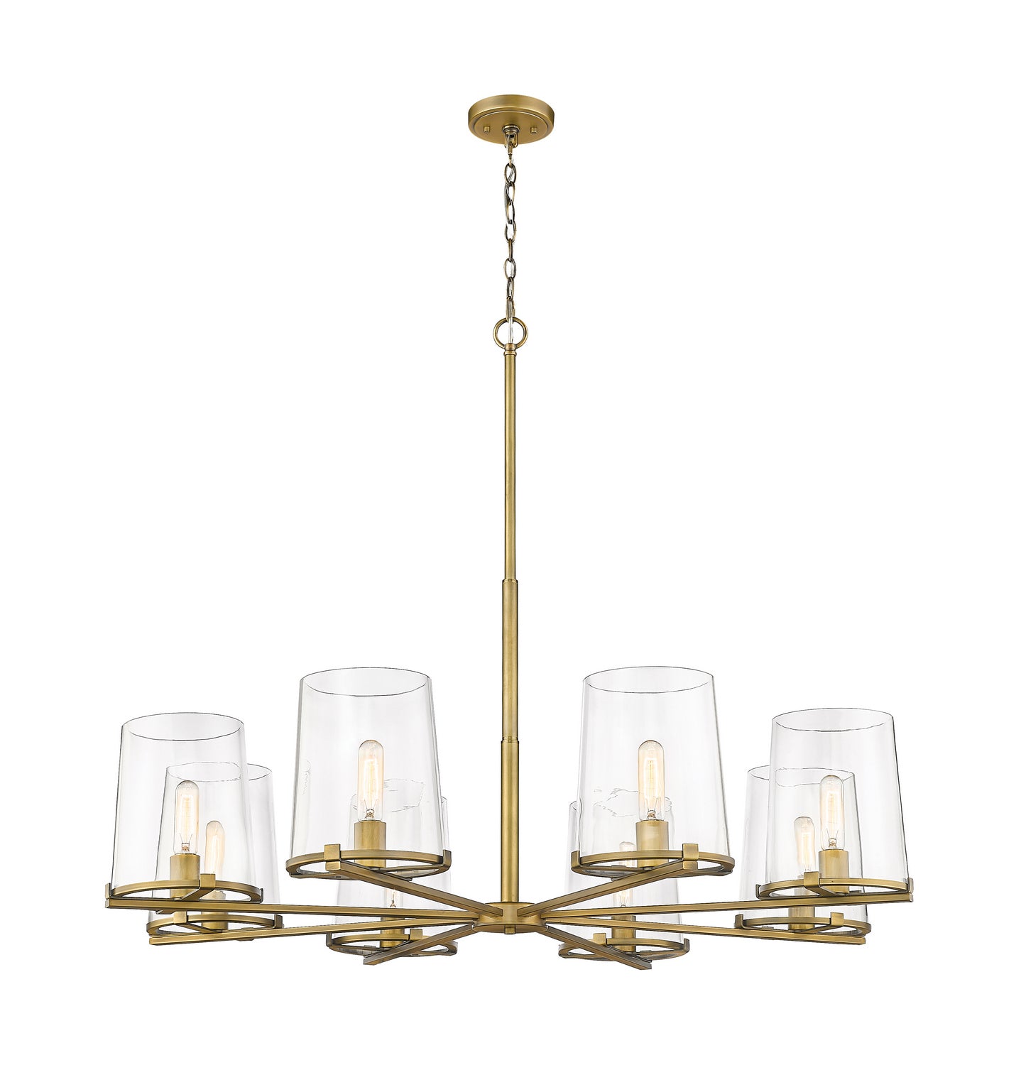 Z-Lite - 3032-8RB - Eight Light Chandelier - Callista - Rubbed Brass