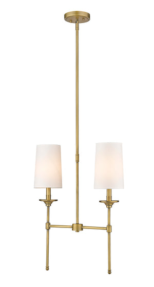 Z-Lite - 3033-2L-RB - Two Light Linear Chandelier - Emily - Rubbed Brass