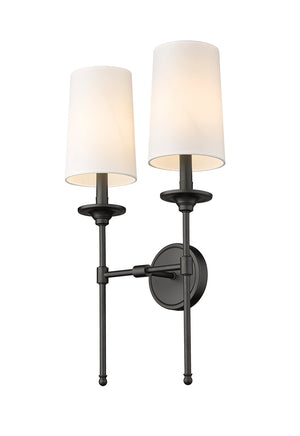 Z-Lite - 3033-2S-MB - Two Light Wall Sconce - Emily - Matte Black