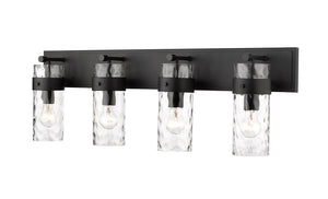 Z-Lite - 3035-4V-MB - Four Light Vanity - Fontaine - Matte Black