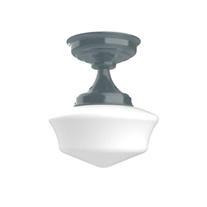 Montclair Light Works - FMA021-40 - One Light Flush Mount - Schoolhouse - Slate Gray