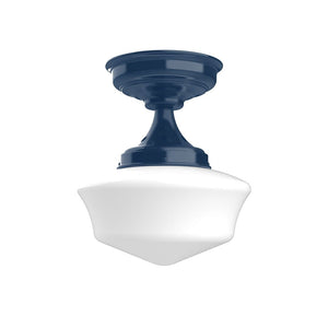 Montclair Light Works - FMA021-50 - One Light Flush Mount - Schoolhouse - Navy