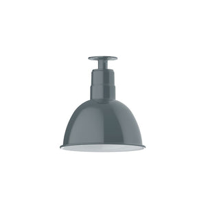 Montclair Light Works - FMB116-40 - One Light Flush Mount - Deep Bowl - Slate Gray