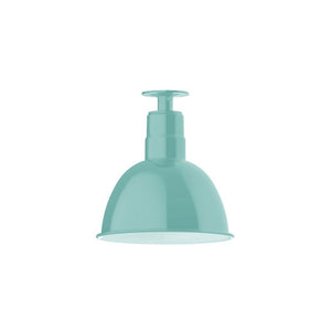 Montclair Light Works - FMB116-48 - One Light Flush Mount - Deep Bowl - Sea Green