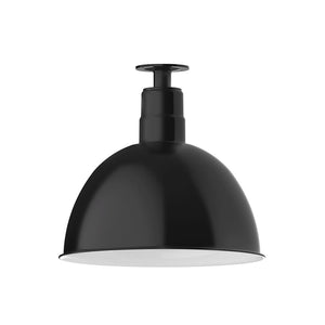 Montclair Light Works - FMB117-41 - One Light Flush Mount - Deep Bowl - Black