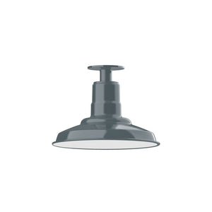 Montclair Light Works - FMB182-40 - One Light Flush Mount - Warehouse - Slate Gray