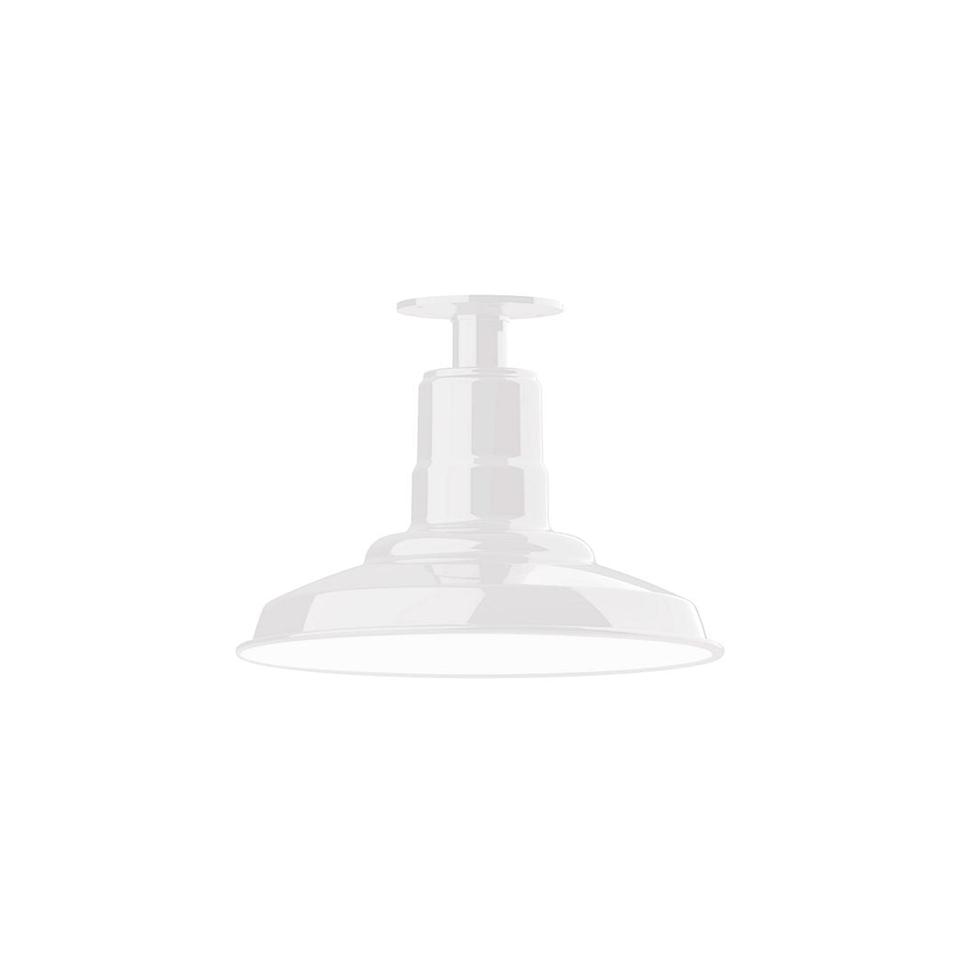 Montclair Light Works - FMB182-44 - One Light Flush Mount - Warehouse - White