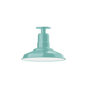 Montclair Light Works - FMB182-48 - One Light Flush Mount - Warehouse - Sea Green