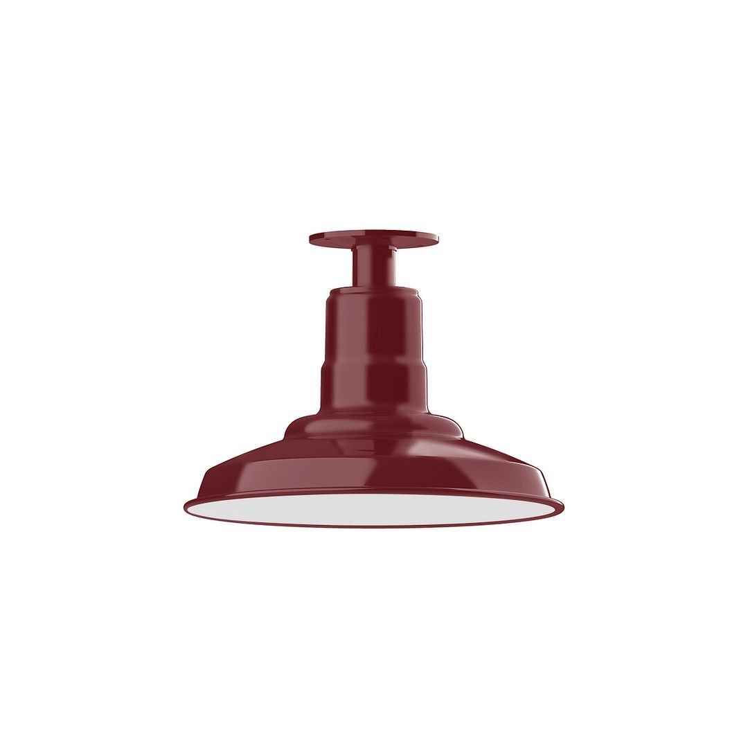 Montclair Light Works - FMB182-55 - One Light Flush Mount - Warehouse - Barn Red