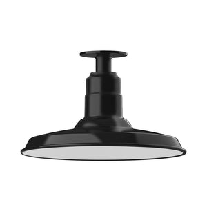 Montclair Light Works - FMB183-41 - One Light Flush Mount - Warehouse - Black