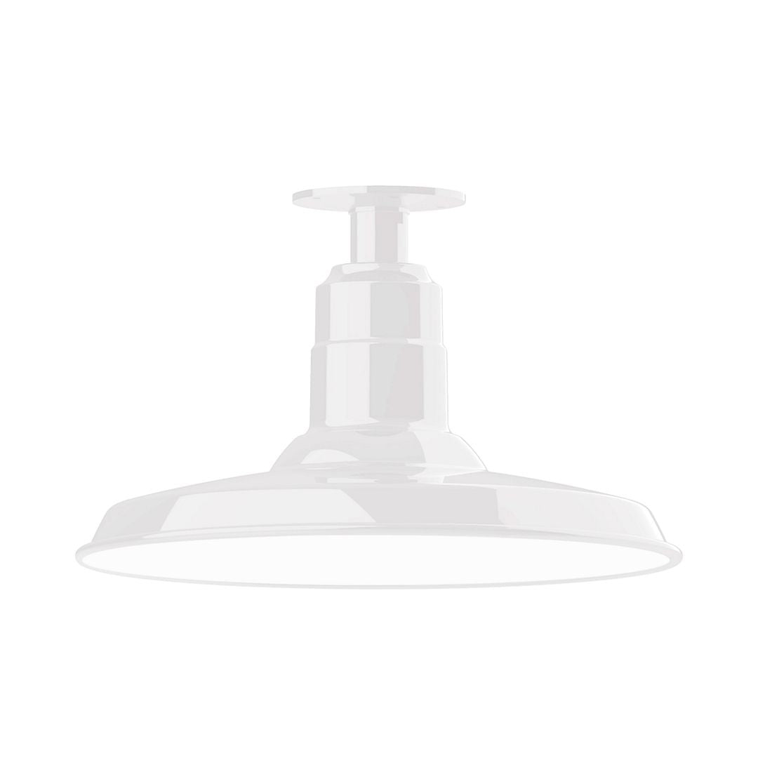 Montclair Light Works - FMB183-44 - One Light Flush Mount - Warehouse - White