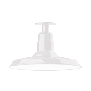 Montclair Light Works - FMB183-44 - One Light Flush Mount - Warehouse - White