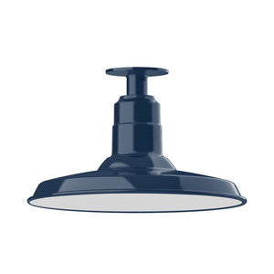 Montclair Light Works - FMB183-50 - One Light Flush Mount - Warehouse - Navy