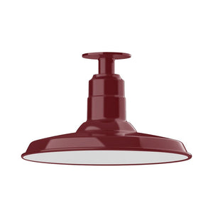 Montclair Light Works - FMB183-55 - One Light Flush Mount - Warehouse - Barn Red