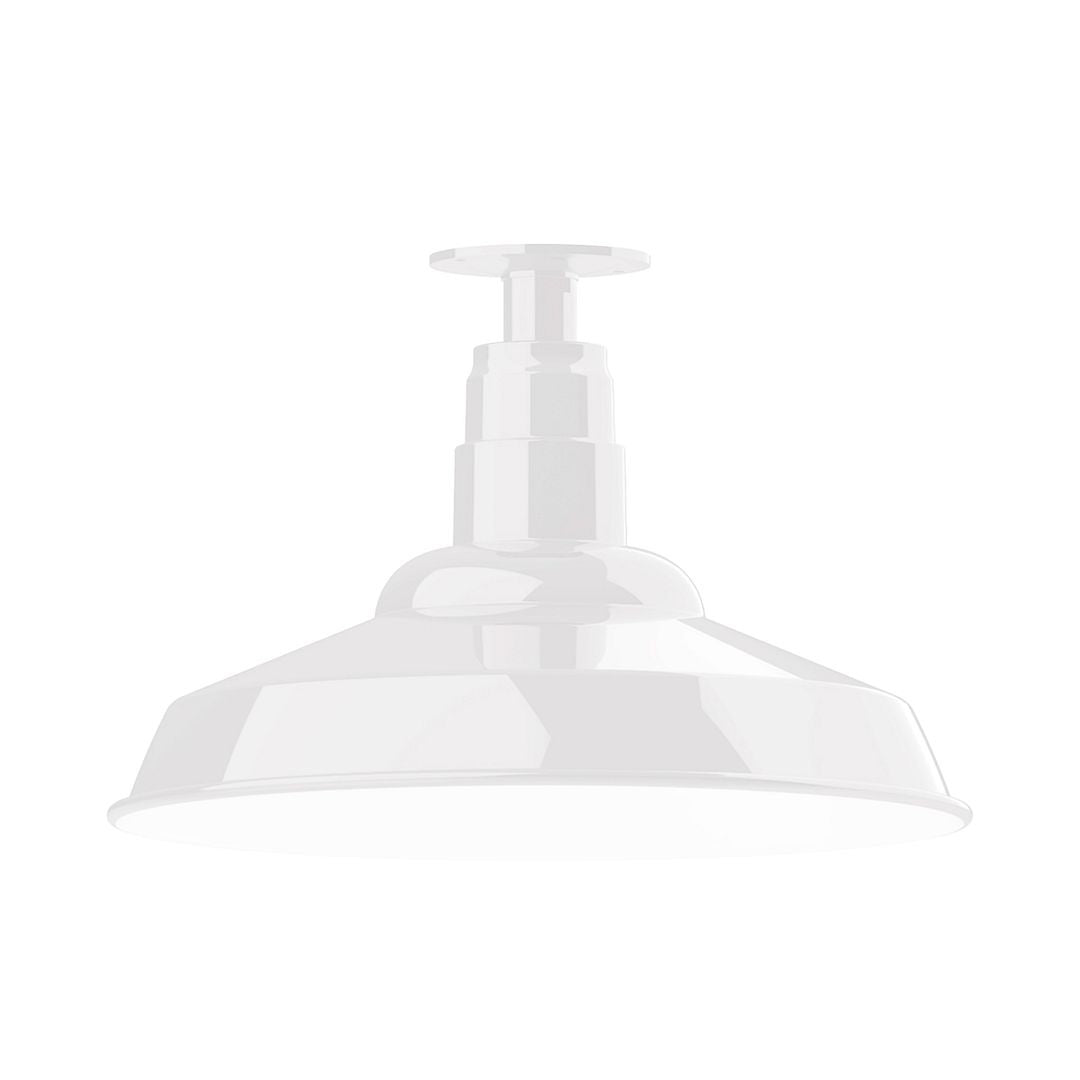 Montclair Light Works - FMB184-44 - One Light Flush Mount - Warehouse - White