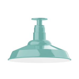 Montclair Light Works - FMB184-48 - One Light Flush Mount - Warehouse - Sea Green