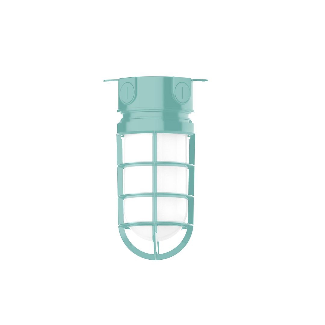 Montclair Light Works - FMC050-48 - One Light Flush Mount - Vaportite - Sea Green