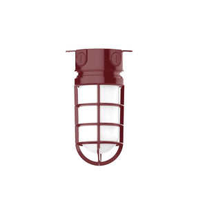 Montclair Light Works - FMC050-55 - One Light Flush Mount - Vaportite - Barn Red