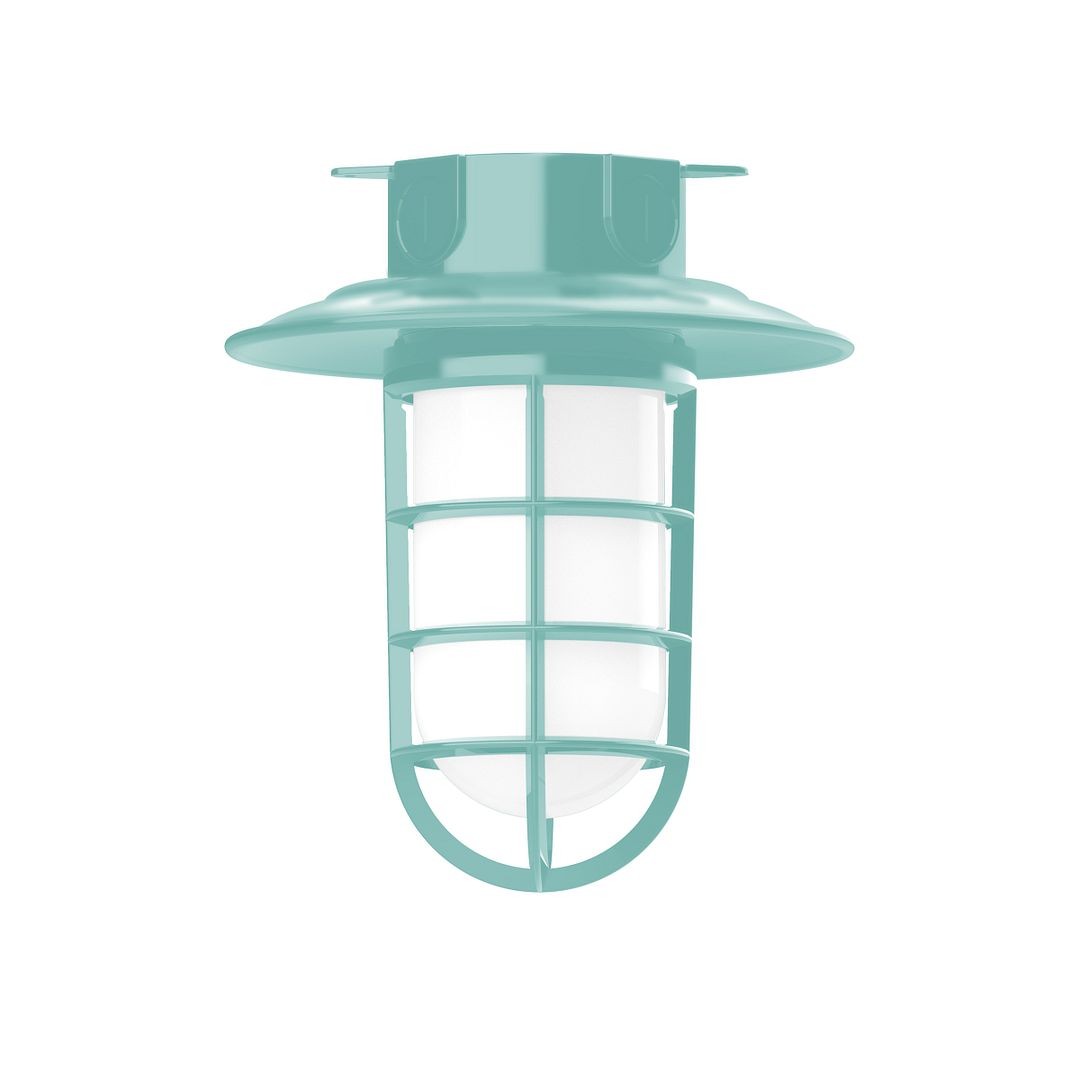 Montclair Light Works - FMC052-48 - One Light Flush Mount - Vaportite - Sea Green