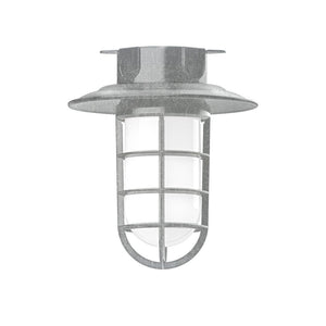 Montclair Light Works - FMC052-49 - One Light Flush Mount - Vaportite - Painted Galvanized