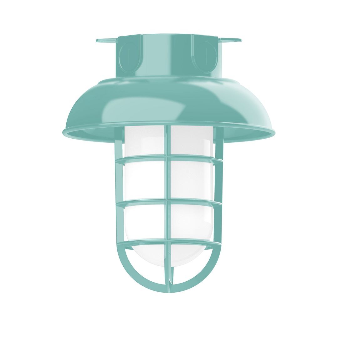 Montclair Light Works - FMC060-48 - One Light Flush Mount - Vaportite - Sea Green