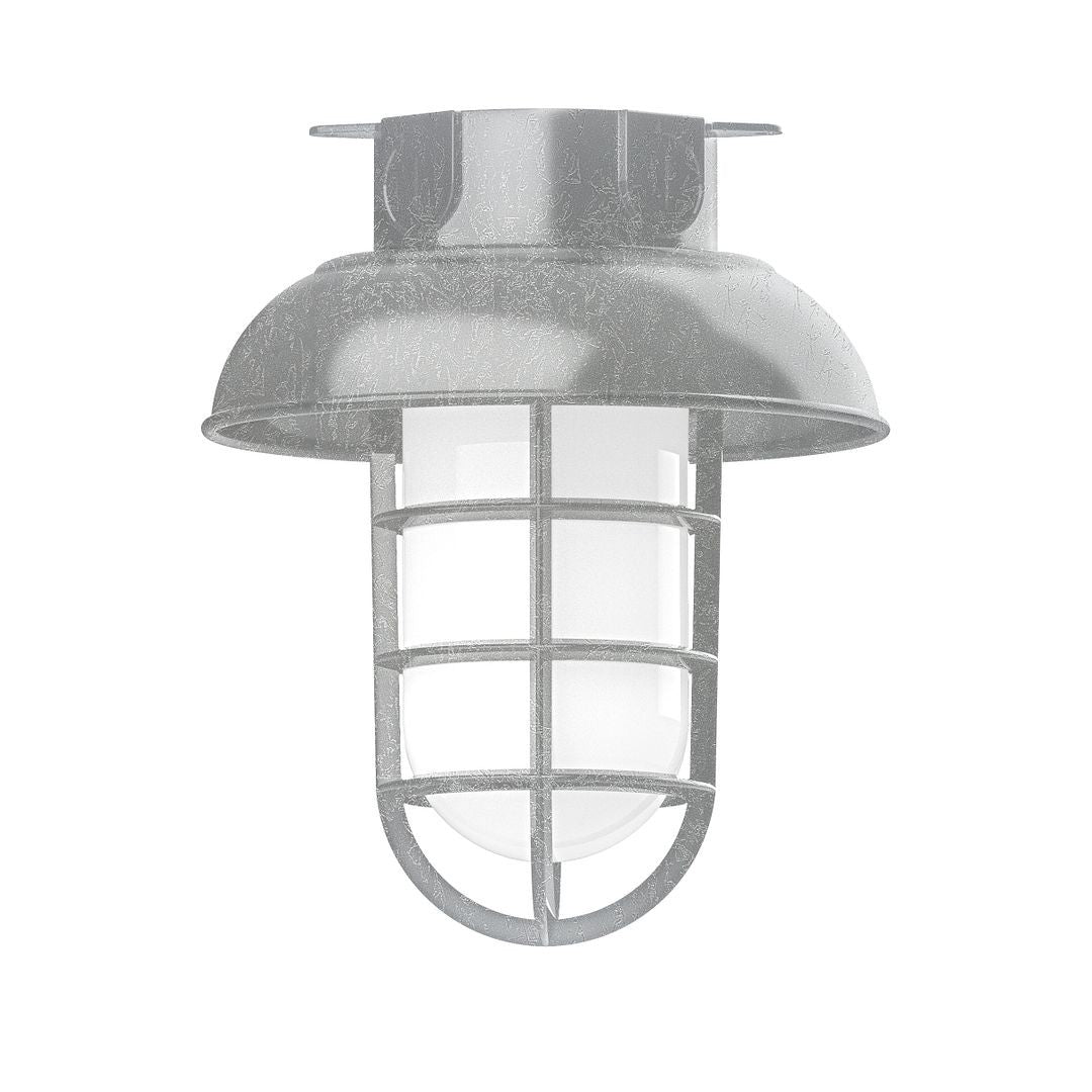 Montclair Light Works - FMC060-49 - One Light Flush Mount - Vaportite - Painted Galvanized