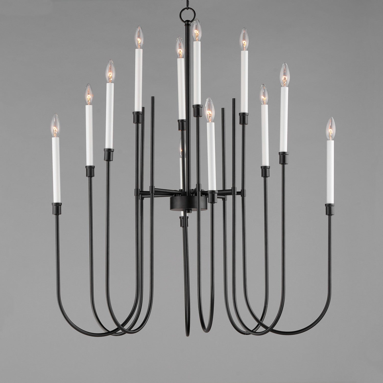 Maxim - 11286BK - 12 Light Chandelier - Tux - Black