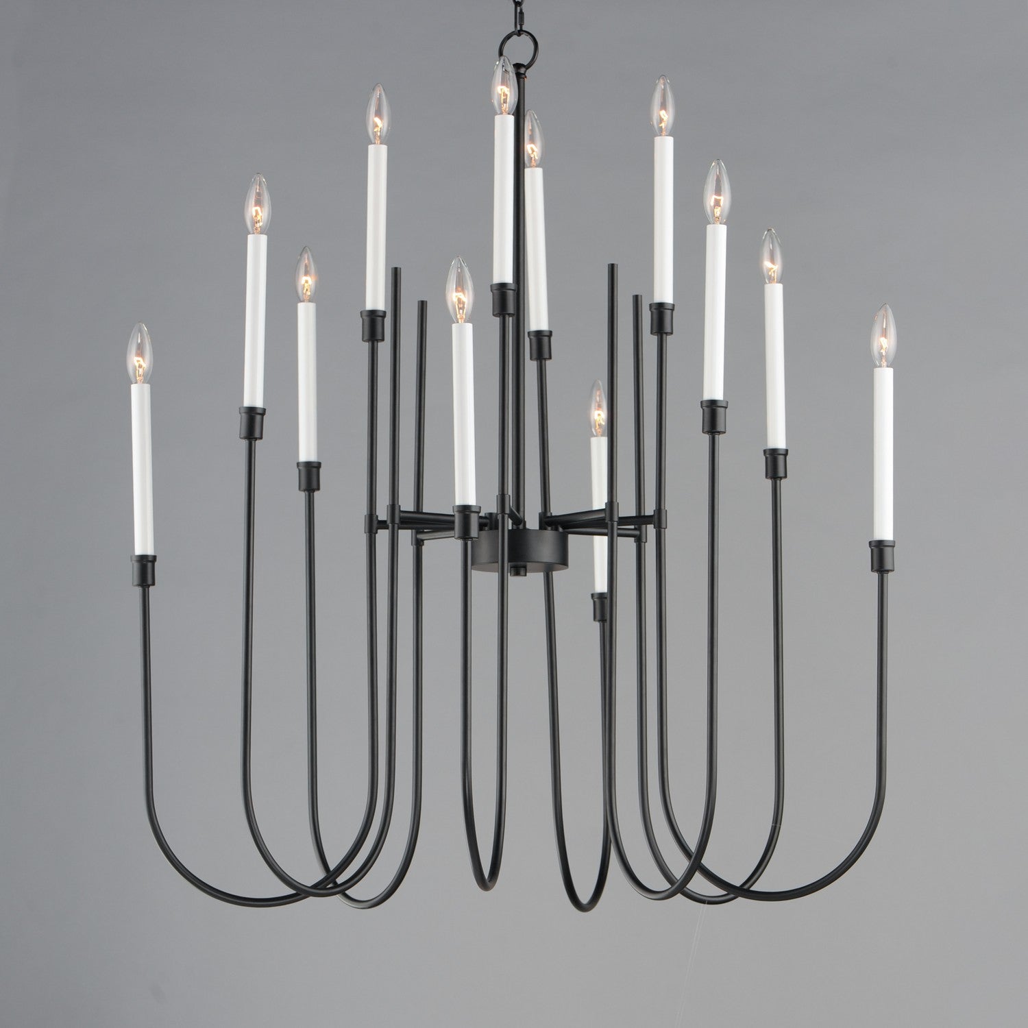 Maxim - 11286BK - 12 Light Chandelier - Tux - Black