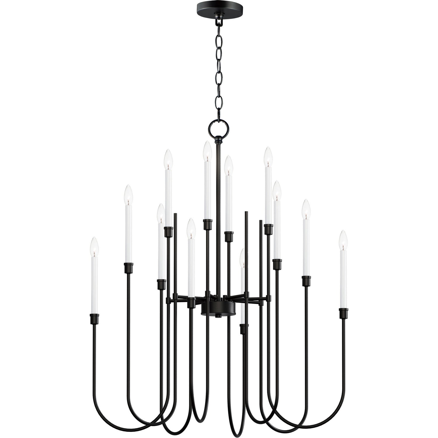 Maxim - 11286BK - 12 Light Chandelier - Tux - Black