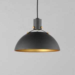 Maxim - 12042ABBK - One Light Pendant - Dawn - Antique Brass / Black