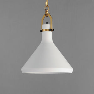 Maxim - 12383WTSBR - One Light Pendant - Lumi - Satin Brass