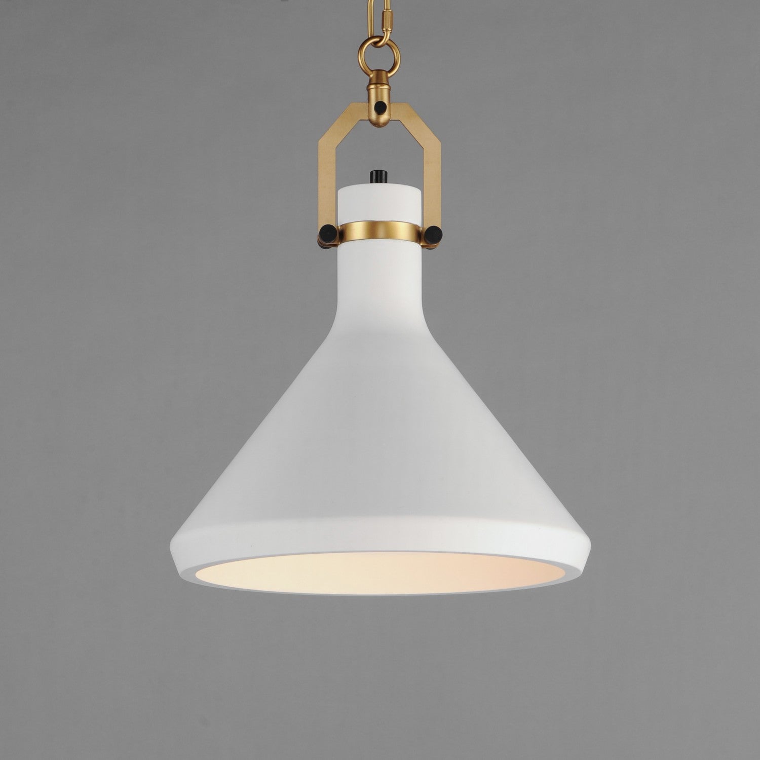 Maxim - 12383WTSBR - One Light Pendant - Lumi - Satin Brass