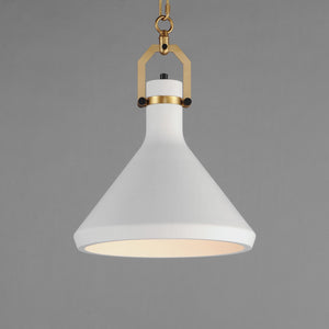 Maxim - 12383WTSBR - One Light Pendant - Lumi - Satin Brass