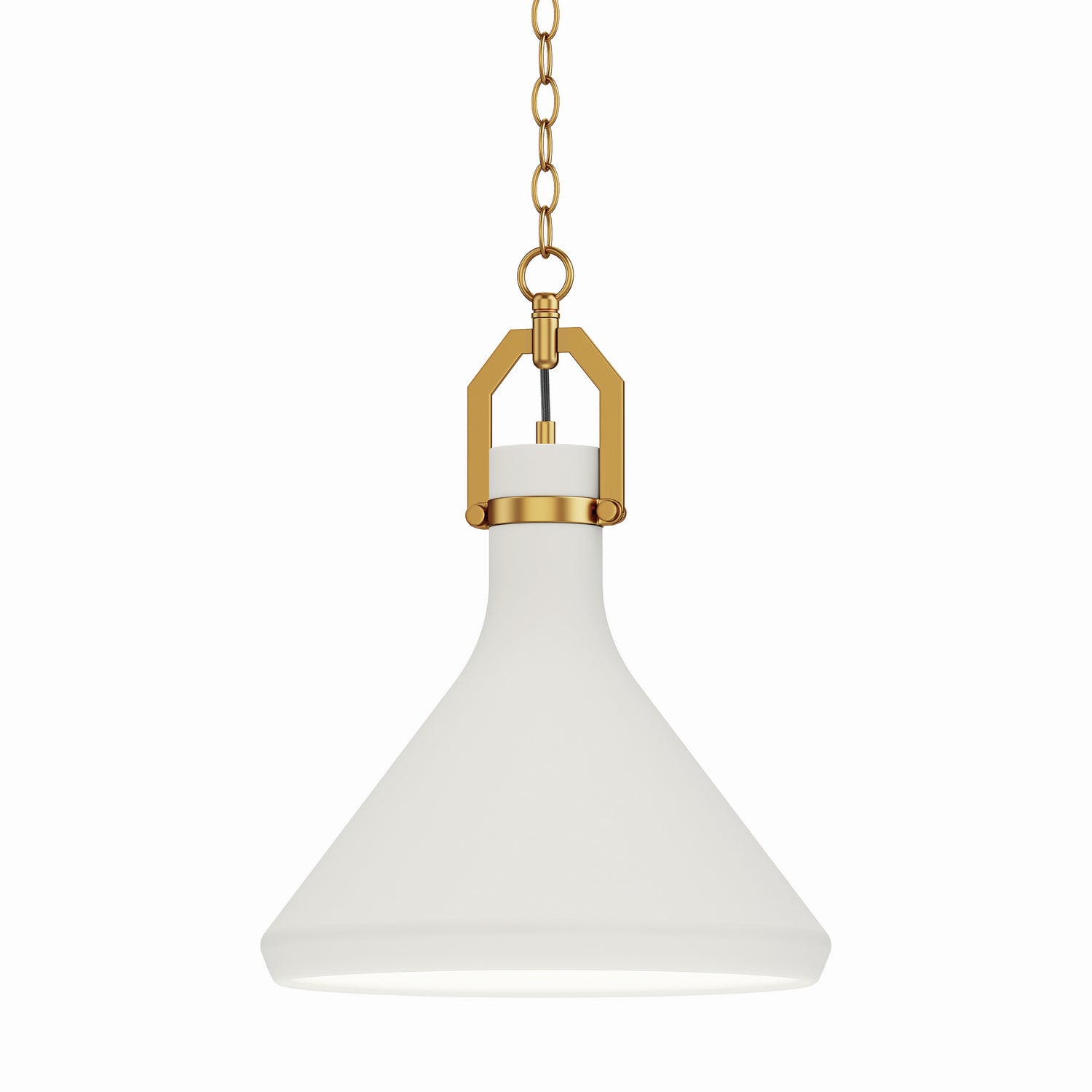 Maxim - 12383WTSBR - One Light Pendant - Lumi - Satin Brass