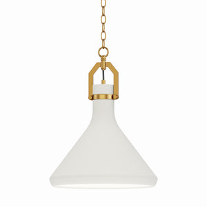 Maxim - 12383WTSBR - One Light Pendant - Lumi - Satin Brass