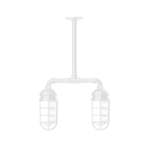 Montclair Light Works - MSA050-44 - Two Light Pendant - Vaportite - White