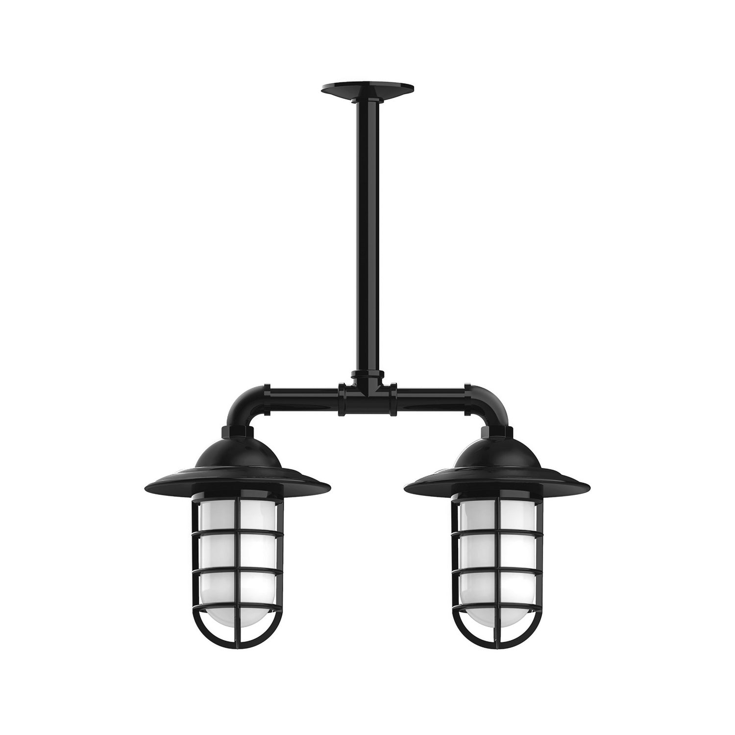 Montclair Light Works - MSA052-41 - Two Light Pendant - Vaportite - Black