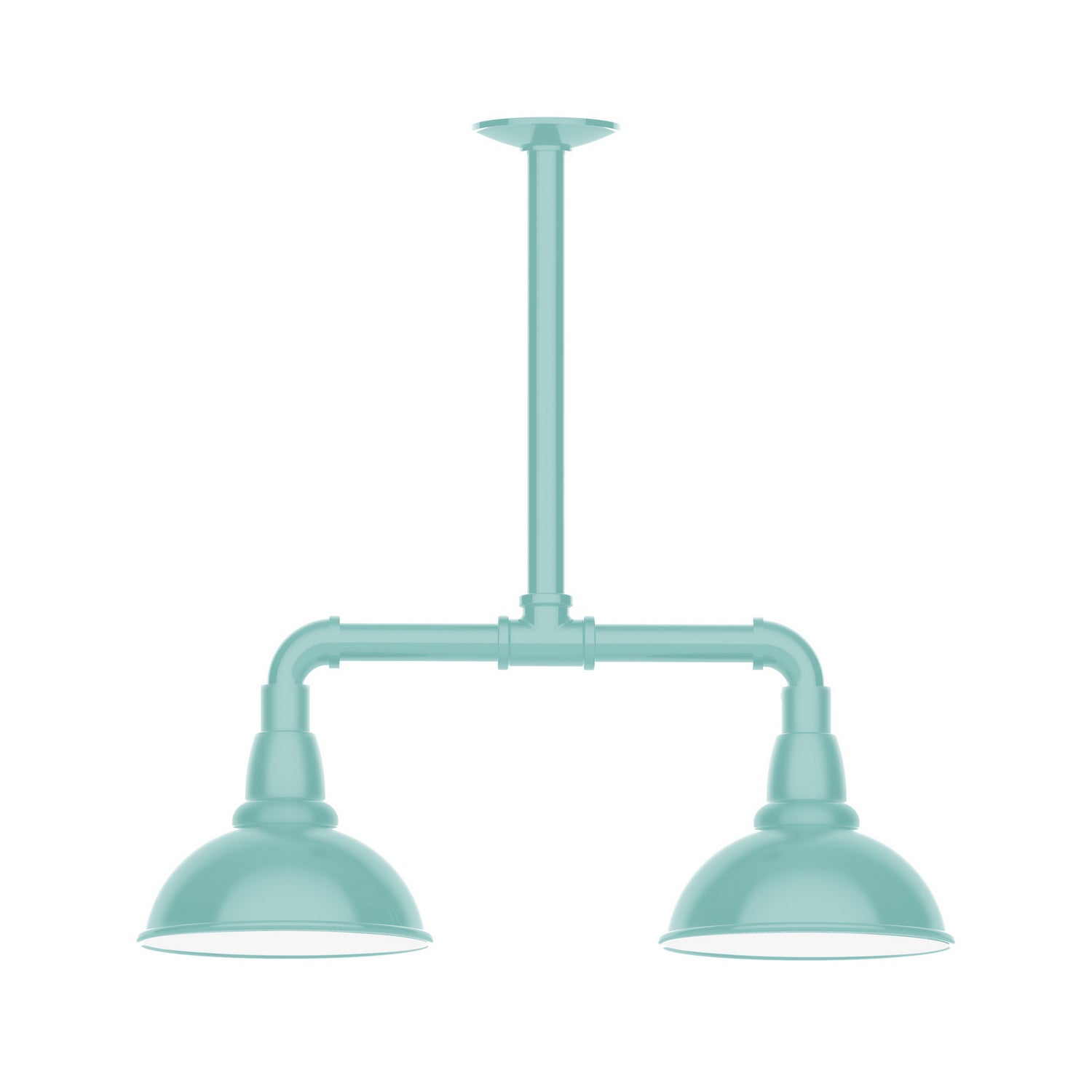 Montclair Light Works - MSB105-48 - Two Light Pendant - Cafe - Sea Green