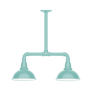 Montclair Light Works - MSB105-48 - Two Light Pendant - Cafe - Sea Green