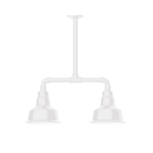 Montclair Light Works - MSB180-44 - Two Light Pendant - Warehouse - White