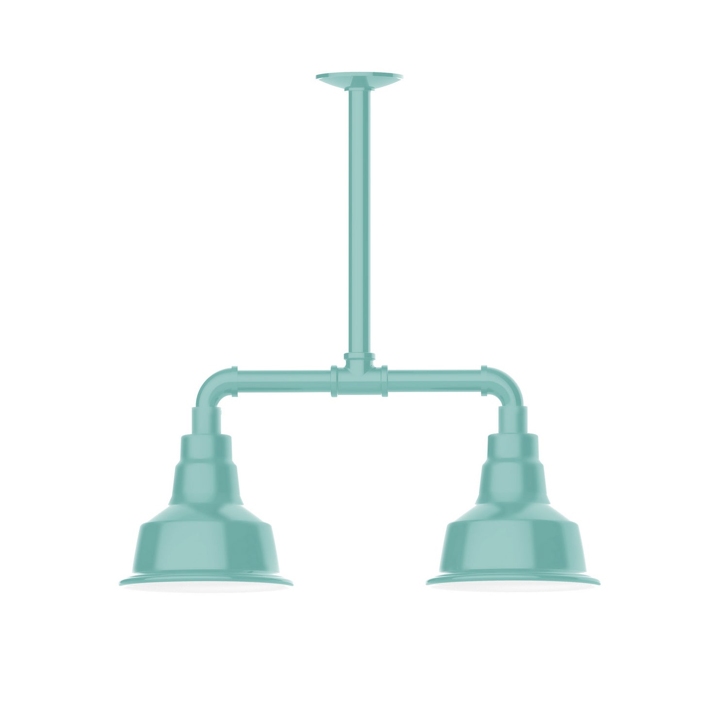 Montclair Light Works - MSB180-48 - Two Light Pendant - Warehouse - Sea Green