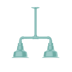 Montclair Light Works - MSB180-48 - Two Light Pendant - Warehouse - Sea Green