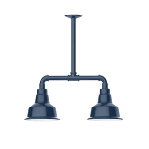 Montclair Light Works - MSB180-50 - Two Light Pendant - Warehouse - Navy