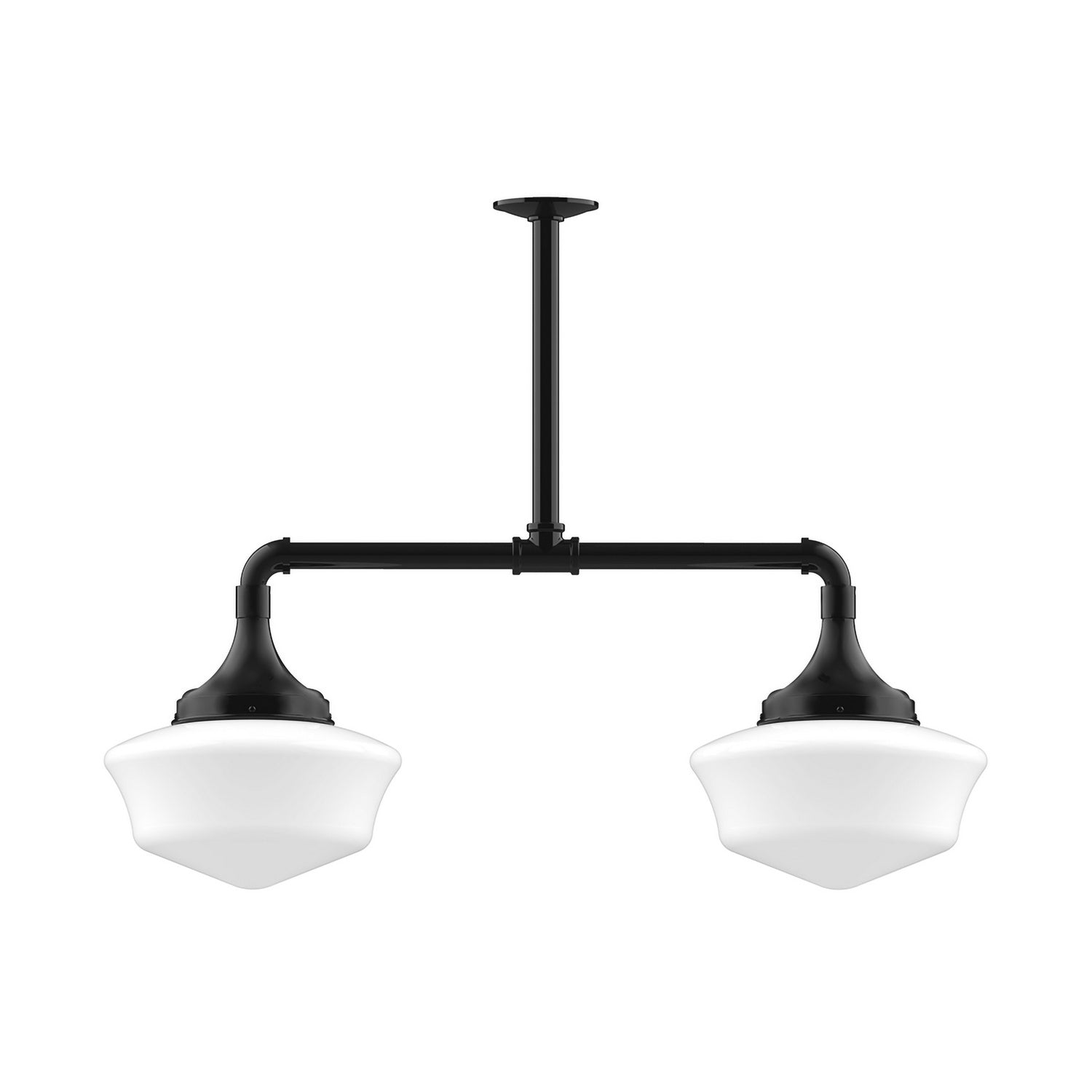 Montclair Light Works - MSD021-41 - Two Light Pendant - Schoolhouse - Black