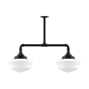 Montclair Light Works - MSD021-41 - Two Light Pendant - Schoolhouse - Black