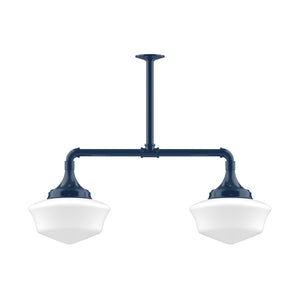 Montclair Light Works - MSD021-50 - Two Light Pendant - Schoolhouse - Navy